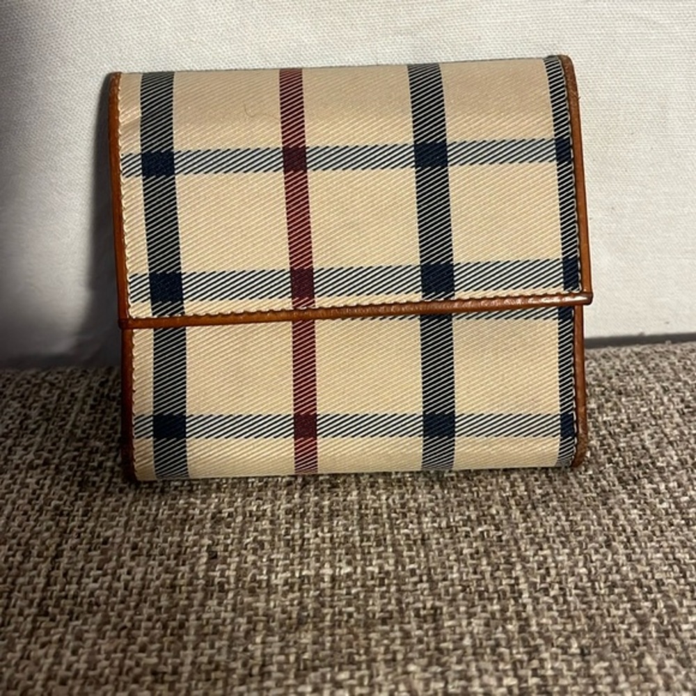 BROOKS BROTHERS TARTAN PLAID TRIFOLD WALLET VINTAGE